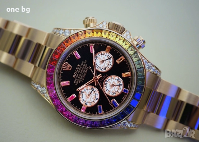 Rolex Daytona GOLD ROSE RAINBOW , снимка 10 - Мъжки - 40501582