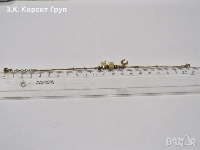 Дамска златна гривна 14К / 3,88 гр., снимка 6 - Гривни - 55713096