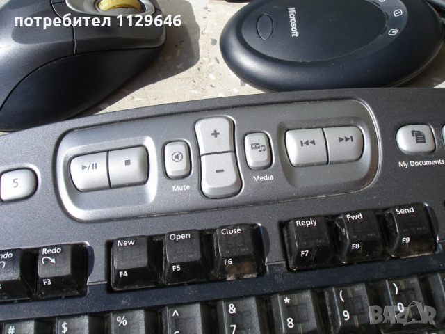 Microsoft Wireless Desktop Elite Keyboard 1011 – безжична луксозна клавиатура, мишка, ресийвър, снимка 2 - Клавиатури и мишки - 36209294