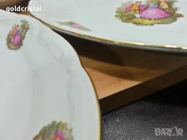 Стар български порцелан изида чинии елипси , снимка 4 - Антикварни и старинни предмети - 49691388