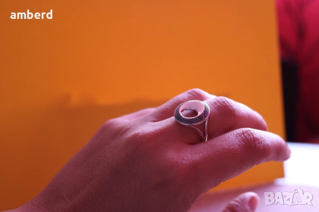 Сребърен пръстен - модел PLR004, снимка 3 - Пръстени - 53676426