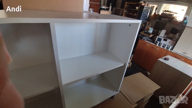 Шкаф - етажерка с 4 рафта 92/32/120 ПДЧ бял, снимка 6 - Шкафове и рафтове - 53331645