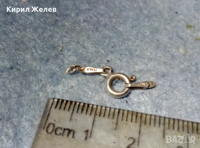 СТАРА СРЕБЪРНА ЗАКОПЧАЛКА За КОЛИЕ ВЕРИЖКА ГРИВНА СРЕБРО 925 ITALY КАРАБИНКА За СИНДЖИР 49877