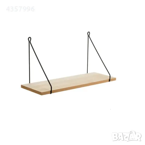 Декоративен рафт за стена, 1бр., Бежов , снимка 2 - Етажерки - 48877692