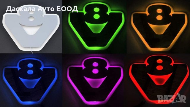 Уникална 3D интериорна RGB LED ЛЕД табела SCANIA СКАНИЯ V8 