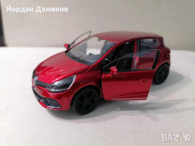Рено Клио РС в мащав 1:34 , снимка 2 - Колекции - 52576176