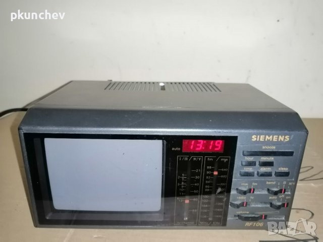 Радиочасовник с телевизор SIEMENS RF106, снимка 11 - Антикварни и старинни предмети - 38823382