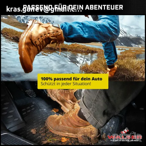 Walser XTR гумени стелки за кола, за Tesla Model S, снимка 6 - Аксесоари и консумативи - 49828128