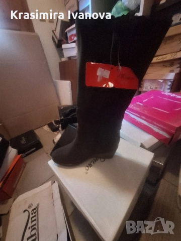 ботуши Мегияс набук кафе, снимка 2 - Дамски ботуши - 52514205