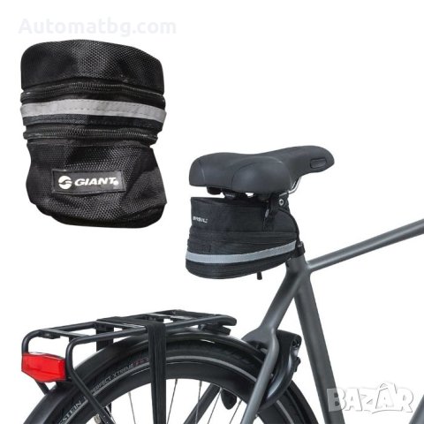 Чанта за велосипед Automat, За под седалката, Текстил, Черен, снимка 3 - Аксесоари за велосипеди - 40429975