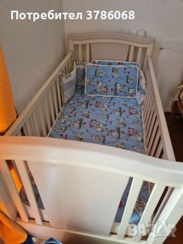 детско легло ново , с дюшек и 2 възглавници