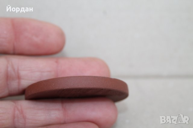 Немски порцеланов плакет 50 мм-маркиран Майсен, снимка 5 - Антикварни и старинни предмети - 38927372