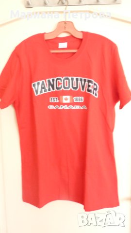 Тениски с щампа VANCOUVER - р-р L/G и M/L, снимка 7 - Тениски - 42158644