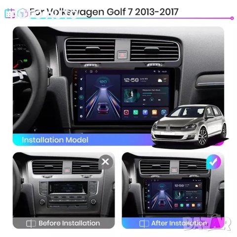 Мултимедия Android vw Golf 7 Навигация 10.1 инча андроид голф 7 камера, снимка 2 - Аксесоари и консумативи - 40508135