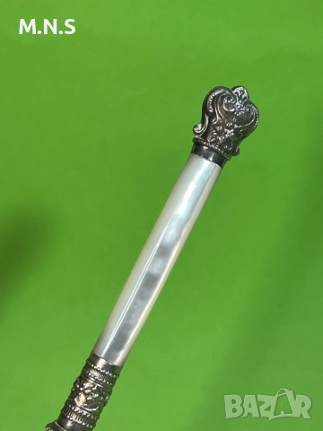 Английкса сребърна  Лъжица за сладко., снимка 3 - Антикварни и старинни предмети - 52848189