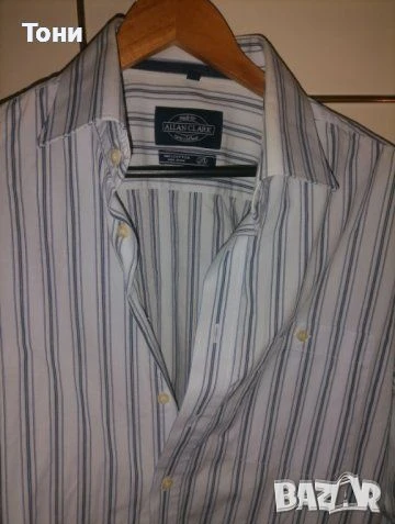 Allan Clark Нова Мъжка Риза с Яка Размер М