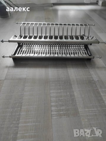 Чисто нов Сушилник(отцедник )inox за чинии  в 50 см горен кухненски  шкаф , снимка 5 - Аксесоари за кухня - 40630347