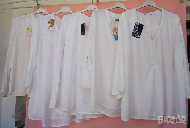 Бели кенарени и памучни дамски ризи за всякакъв повод