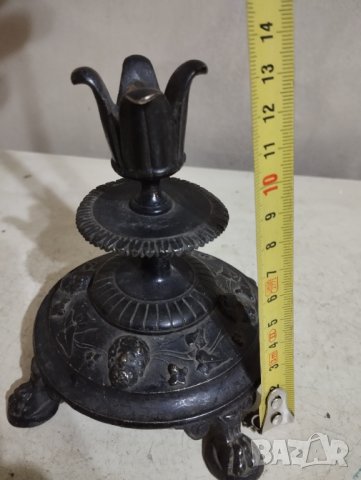 стар бароков свещник, снимка 3 - Други ценни предмети - 44252772