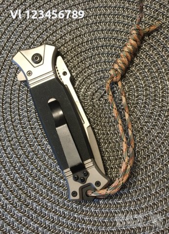 Сгъваем автоматичен нож Browning 364В (черен) - 88х220, снимка 4 - Ножове - 41313211