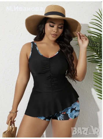 Дамски бански тип боксер 2ХЛ - НОВ, снимка 15 - Бански костюми - 51411613