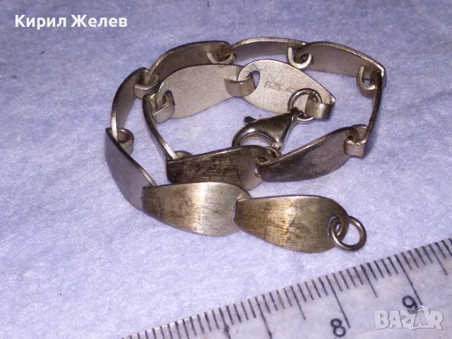 КРАСИВА ДИЗАЙНЕРСКА МАРКОВА ФЕШЪН АРТ СРЕБЪРНА ГРИВНА СРЕБРО 925 ЧАСТ от КОМПЛЕКТ 38685, снимка 11 - Гривни - 41741052