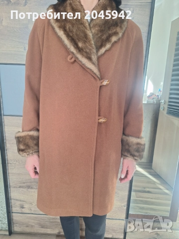 Дамско палто в кафяв цвят, снимка 6 - Палта, манта - 52975162