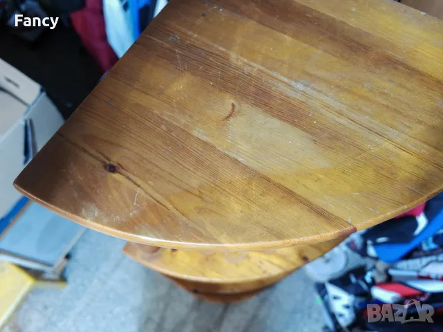 Ъглова етажерка, чам 170 см, снимка 6 - Етажерки - 49199657