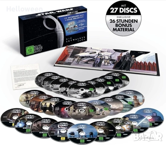 Star Wars 1-9 - Die Skywalker Saga 4K Ultra-HD [Blu-ray], снимка 2 - Blu-Ray филми - 53785993
