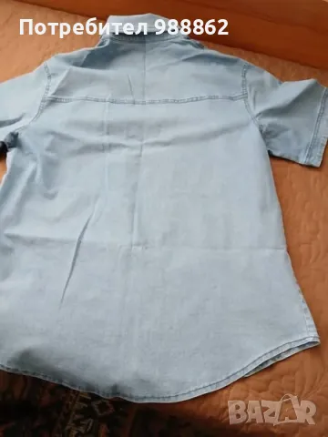 дънкова риза , снимка 3 - Ризи - 50205786