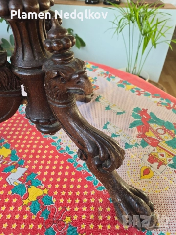 Холна масичка със орнаменти., снимка 5 - Антикварни и старинни предмети - 51513385