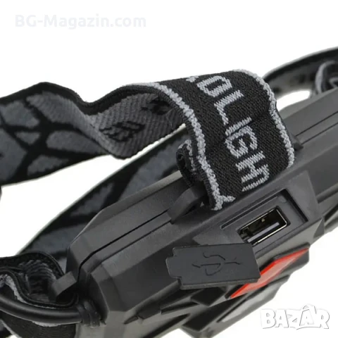 Мощен акумулаторен лед челник за глава LED фенер професионален за лов риболов каска бягане туризъм, снимка 4 - Къмпинг осветление - 50938241