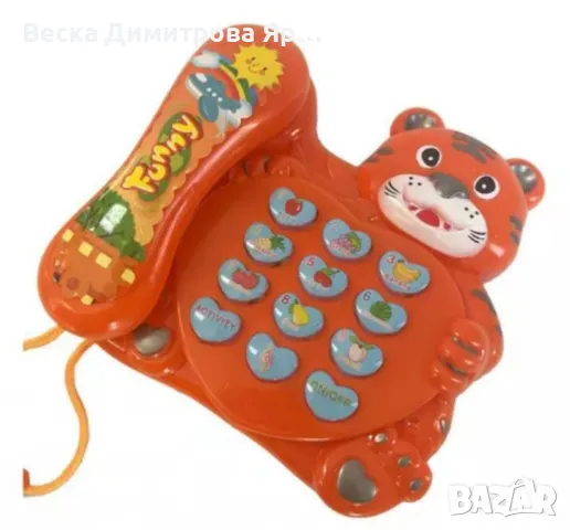 Музикален телефон Тигър – Образователна играчка за деца, снимка 3 - Образователни игри - 48434273