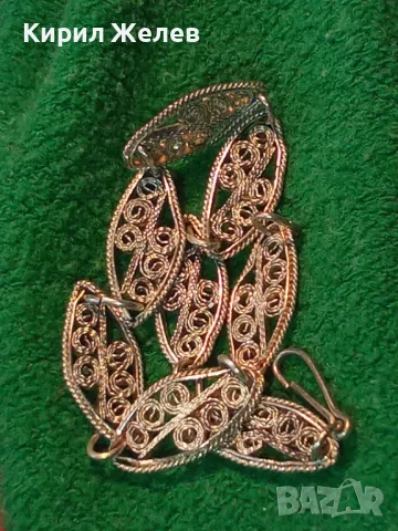 СТАРИННА ФИЛИГРАННА СРЕБЪРНА ГРИВНА СРЕБРО ВИСОКА ПРОБА РЪЧНА МАЙСТОРСКА ФИНА ИЗРАБОТКА 49299, снимка 13 - Антикварни и старинни предмети - 48467990