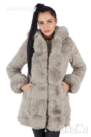 Двулицево яке/парка в бежов цвят, снимка 9 - Якета - 44445539