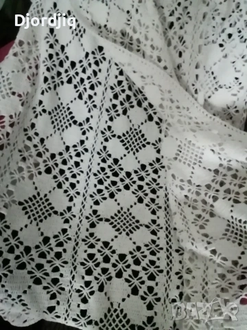 Голяма плетена покривка 210/135, снимка 3 - Покривки за маси - 53465821