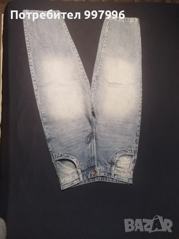 дънки BERSHKA - S-M размер, 36 номер,тип baggy, снимка 6 - Дънки - 52918674