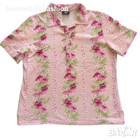 Дамска поло тениска Bogner с къс ръкав, размер L с флорален дизайн