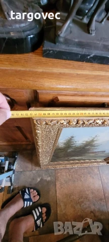 изключително красива картина планински пейзаж внос от западна Европа, снимка 5 - Картини - 50933268