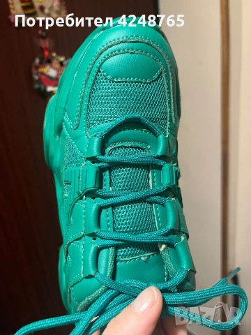 Маратонки зелени, снимка 5 - Маратонки - 53400778