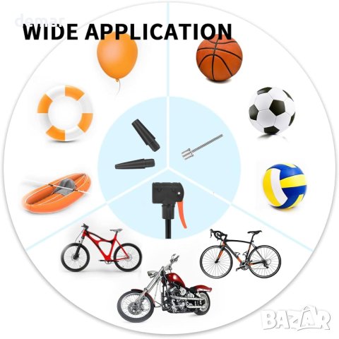 Велосипедна помпа SNMIX с манометър, велосипедна ръчна помпа за всички велосипеди, снимка 8 - Аксесоари за велосипеди - 42509072