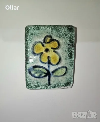 Много красива картина-пано  от стъкло.  "Цветенце", снимка 1