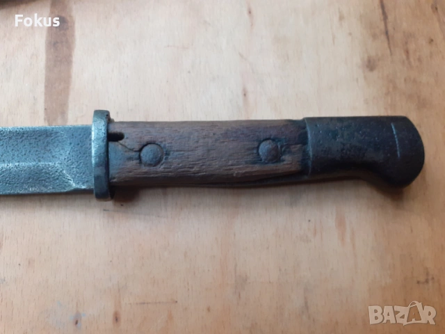 Щик нож байонет за пушка Маузер К-98 с кания WW2, снимка 3 - Антикварни и старинни предмети - 53270126