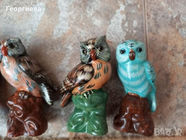 Четири керамични бухъла, снимка 8 - Колекции - 41842101