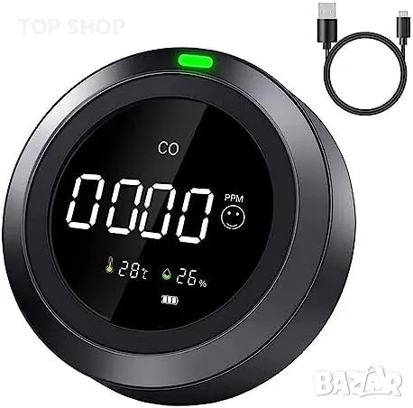 Нов Преносим детектор за въглероден окис CO аларма и измервател Безопасност