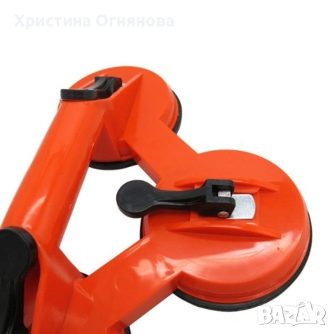 Троен вакуумен държач за стъкла – до 120 кг товароносимост, снимка 4 - Диамантени и режещи инструменти - 53276485
