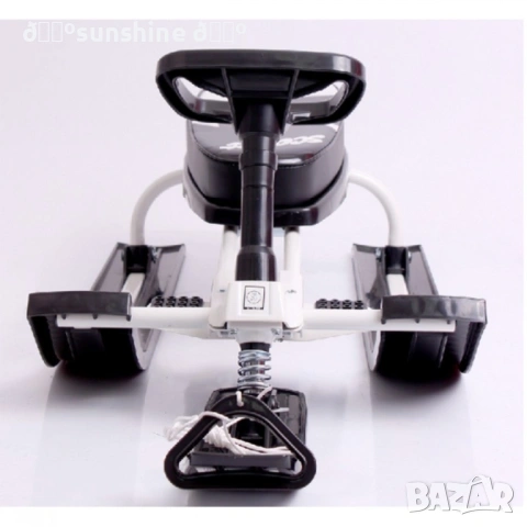 Зимна шейна (чук и гек) с кормило, предни и задни ски и метална спирачка Mustang , снимка 7 - Други - 53060703