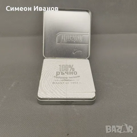 Метална табакера от цигари Winston лимитирана серия #1960, снимка 3 - Колекции - 48103446