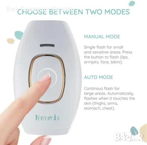 Нов Уред за безопасно IPL лазерно премахване на косми Епилация жени, снимка 4 - Други - 48603711