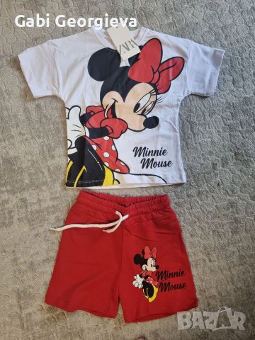 Детски летен комплект за момиче Zara тениска и къси гащи 1,2,3,4,5,6г., снимка 1 - Детски комплекти - 41396373